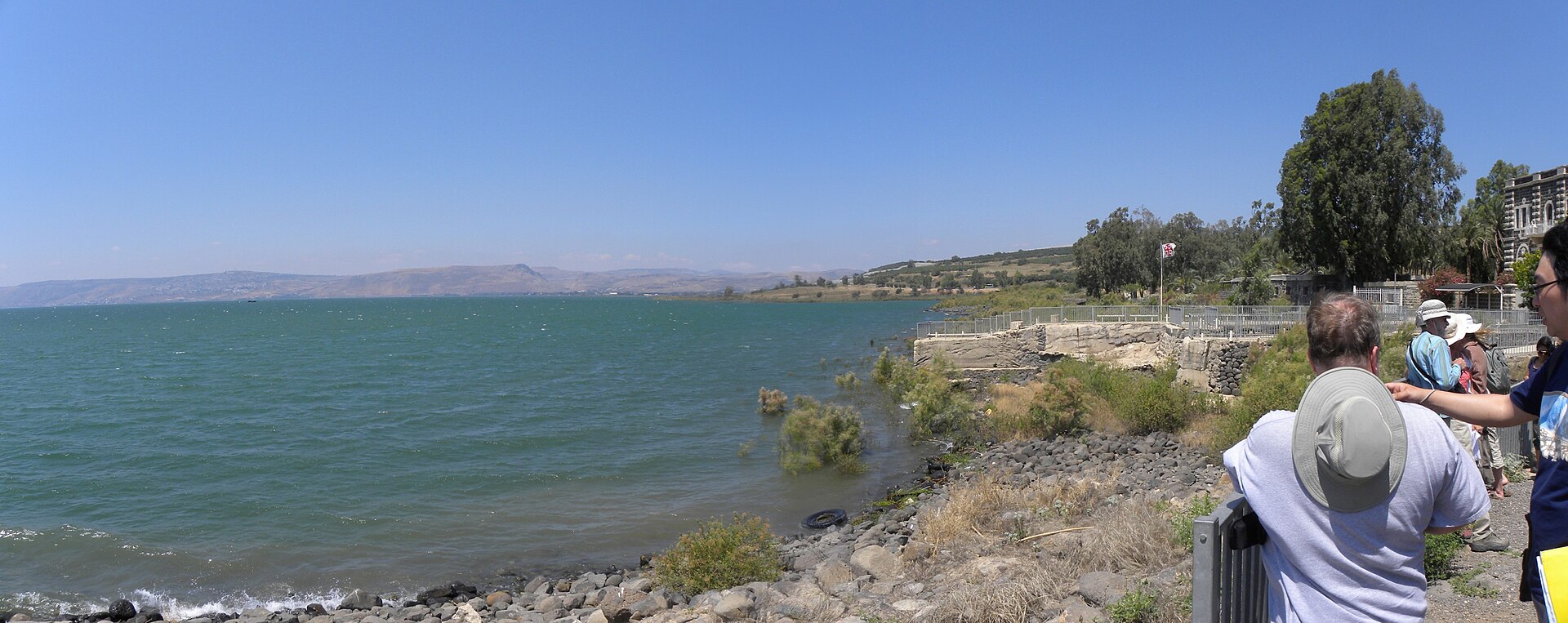 Sea of Galilee from hillside